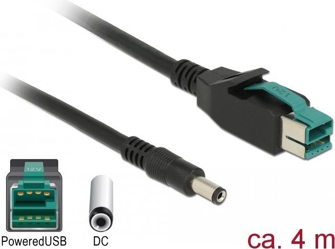 Actual product image Delock 85500 PoweredUSB cable plug 12 V (4 m)