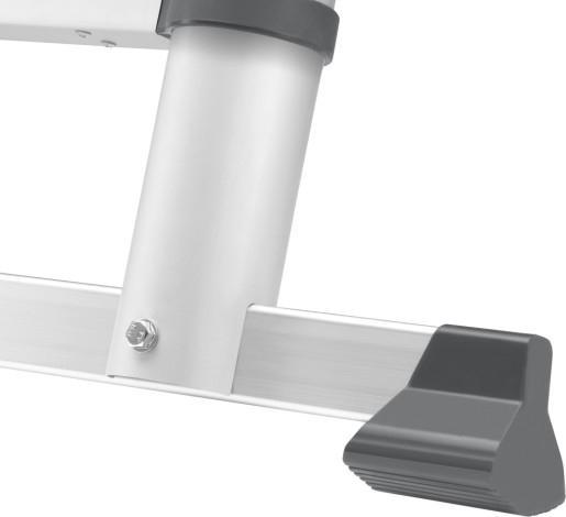 Immagine prodotto Hailo FlexLine, scala telescopica di sicurezza in alluminio, 11 pioli (Scala singola, 99 cm)