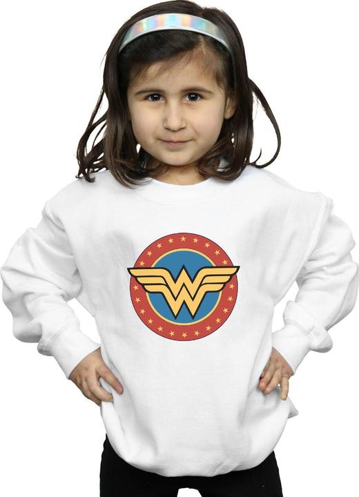 Immagine prodotto Wonder Woman Circle Logo Felpa Ragazze (140, 146)