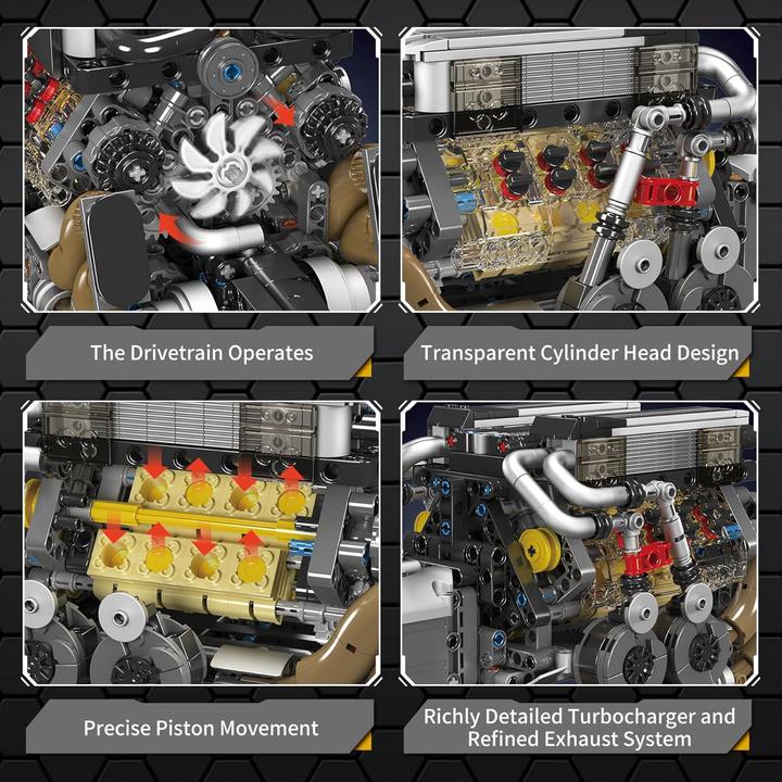 Actual product image Mould King BGT W16 Engine Motor