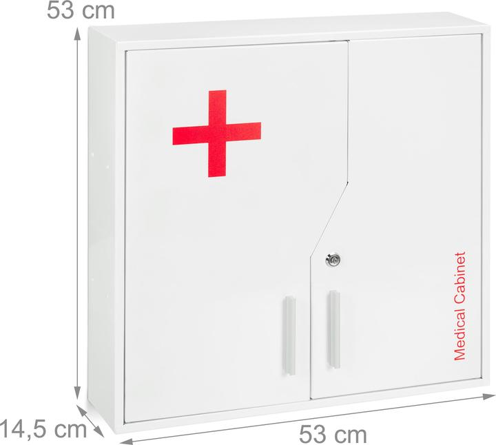 Produktbild Relaxdays Medizinschrank (53 x 14.5 x 53 cm)