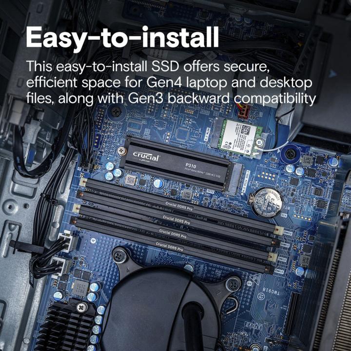Actual product image Crucial P310 mit Heatsink (2048 GB, M.2 2280)