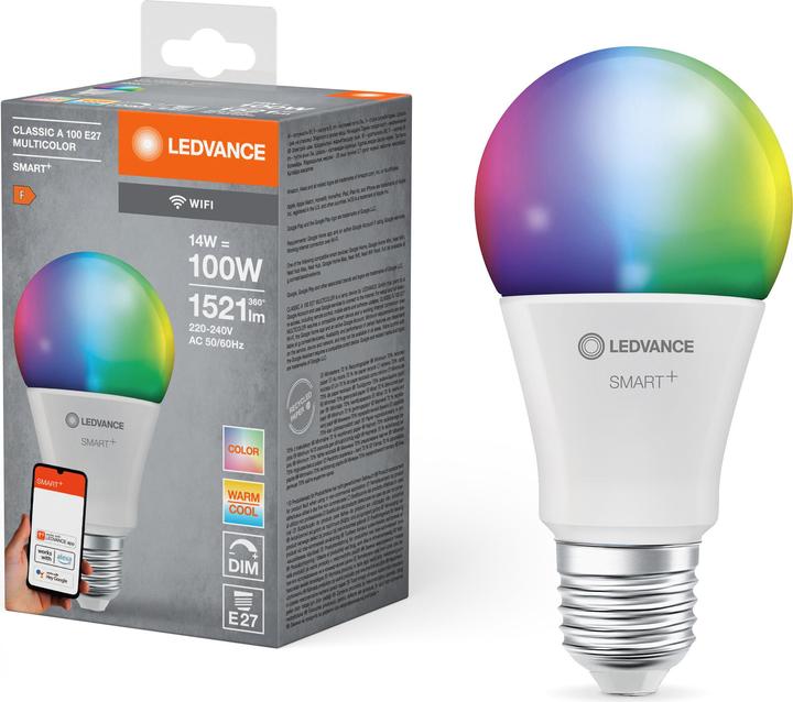 Immagine prodotto Ledvance Smart+ Wifi Classic (E27, 14 W, 1521 lm, 1 x, F)