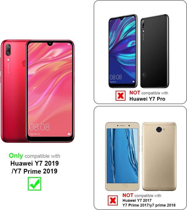 Productafbeelding Cadorabo Boek Onzichtbare Magneethoes (Huawei Y7 (2019))