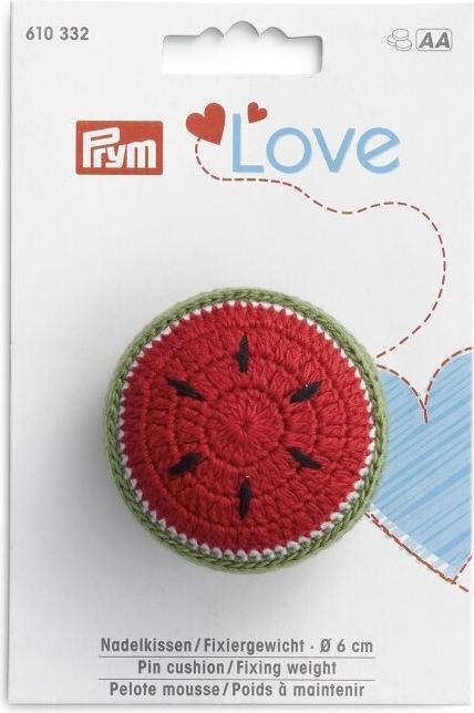 Produktbild Prym Love Nadelkissen Fixiergewicht, melone Karte 1 Stk.