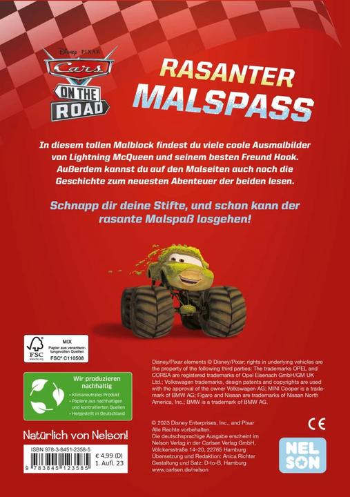 Produktbild Disney Cars on the road: Rasanter Malspass
