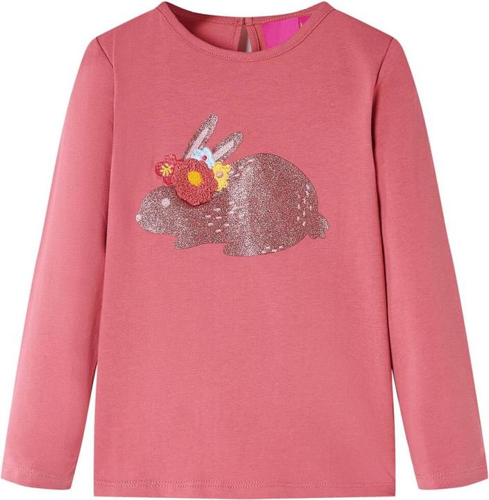 Image du produit VidaXL T-shirt manches longues enfant rose ancien 92,Matière : 95% coton. 5 (92)