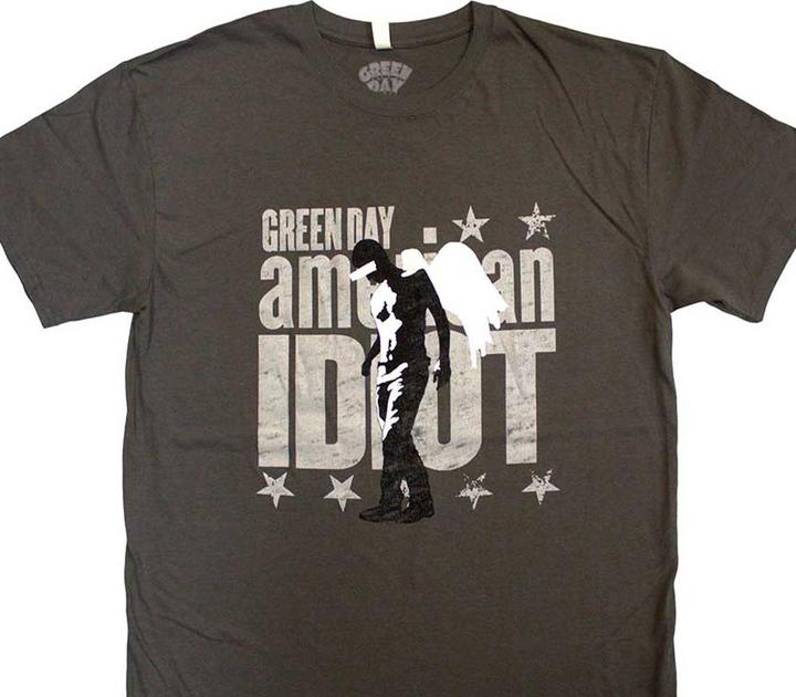 Actual product image Green Day Unisex Adult Am Idiot Angel T-Shirt (XXL)