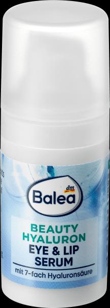 Immagine prodotto dm Balea Siero di bellezza Hyaluron per occhi e labbra (Siero, 15 ml, Giorno + Notte)
