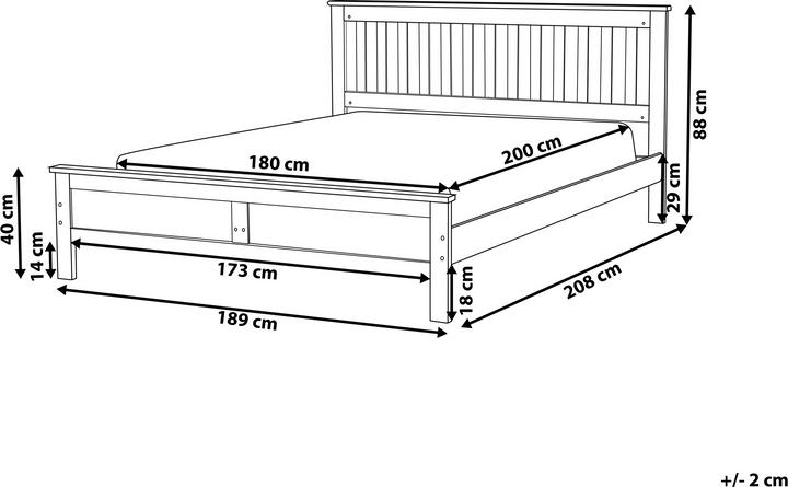 Actual product image Beliani Mayenne (180 x 200 cm)