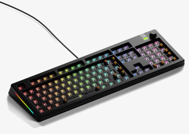 Immagine prodotto Glorious GMMK 3 Pro tastiera da gioco personalizzata al 100% - barebone, layout ISO, nero (DE, Cablato)