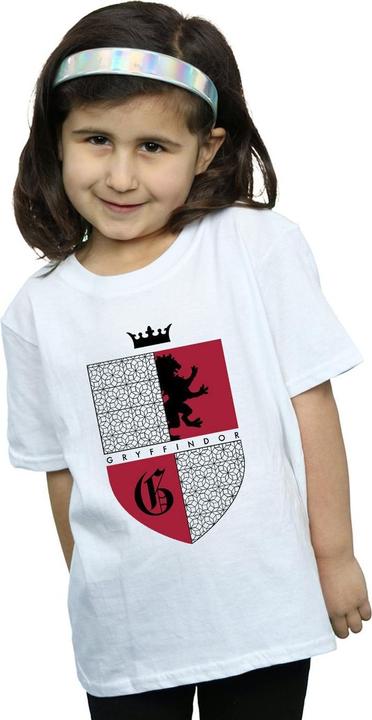 Actual product image Girls Gryffindor Shield Cotton T-Shirt (116)