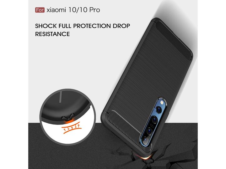 Actual product image Screenguard Xiaomi Mi 10 Cover Carbon Brushed Soft TPU (Xiaomi Mi 10)