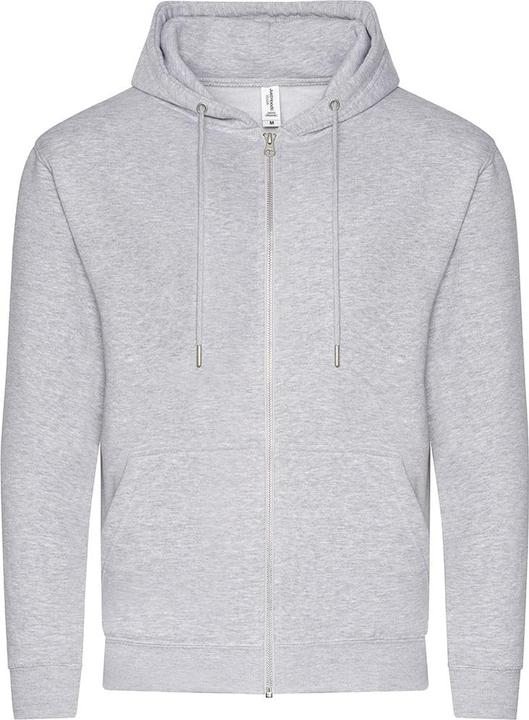Awdis Hoodie mit durchgehendem Reissverschluss Baumwolle aus biologischem Anbau