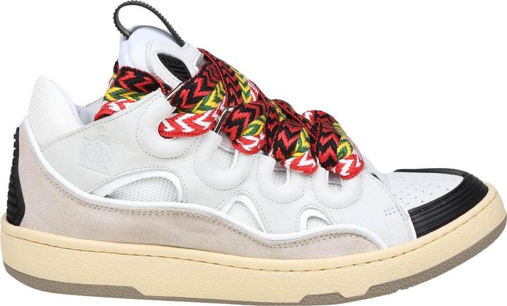 Actual product image Lanvin skate sneakers in black and white leather (36)
