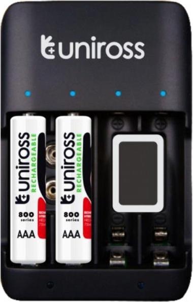 Immagine prodotto Uniross Caricabatterie AA, AAA, 9V (1 pz., AA, AAA)