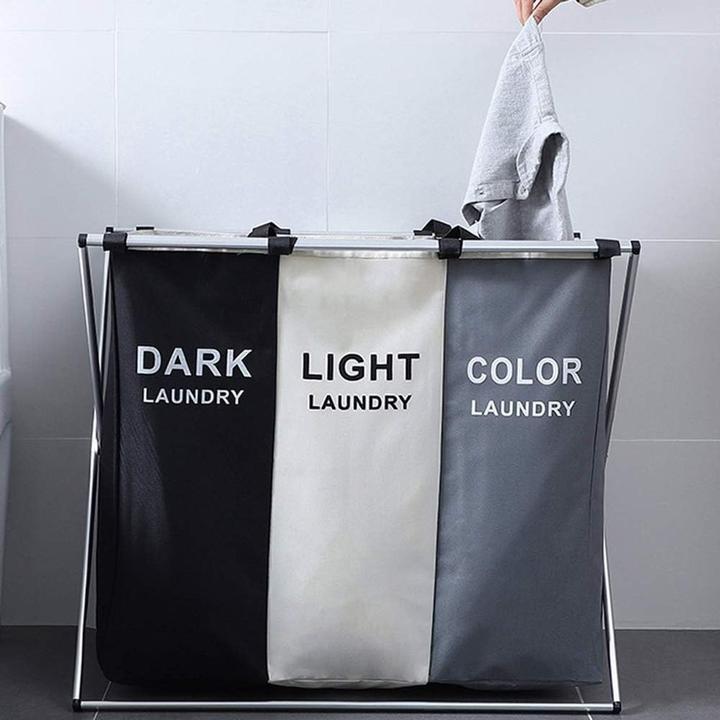 Produktbild König Design Wäschesammler Fächer Wäschebox Wäschetruhe Wäschetrenner Wäschesortierer Wäsche