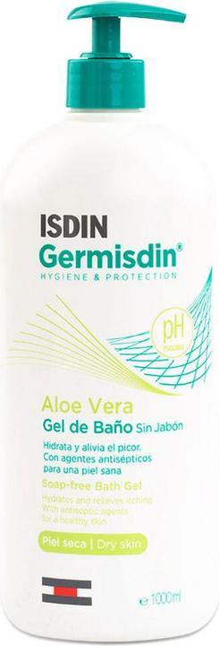 Isdin GermAloe Vera Gel douche antiseptique sans savon 1000ml (1000 ml)