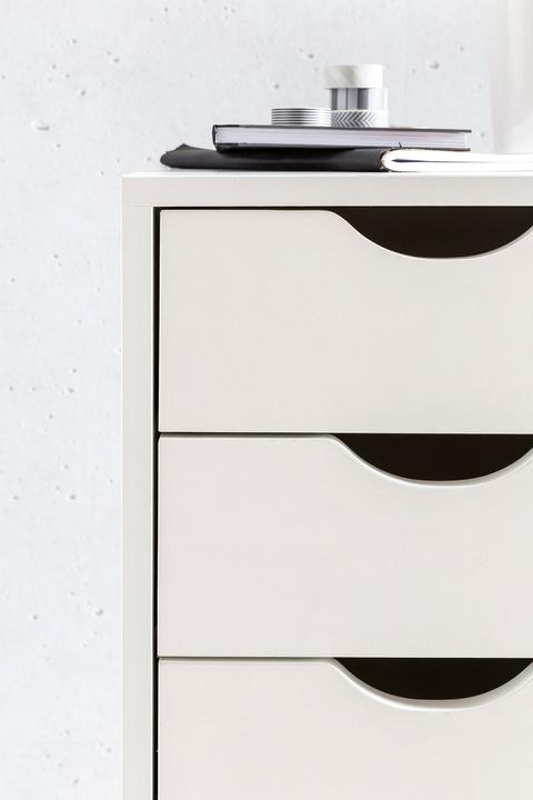 Produktbild FineBuy Rollcontainer Holz furniert Buche