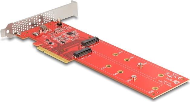 Immagine prodotto Delock Scheda PCI Express x8 a 2 x NVMe M.2 interni Chiave M 110 mm - Biforcazione - Fattore di forma a