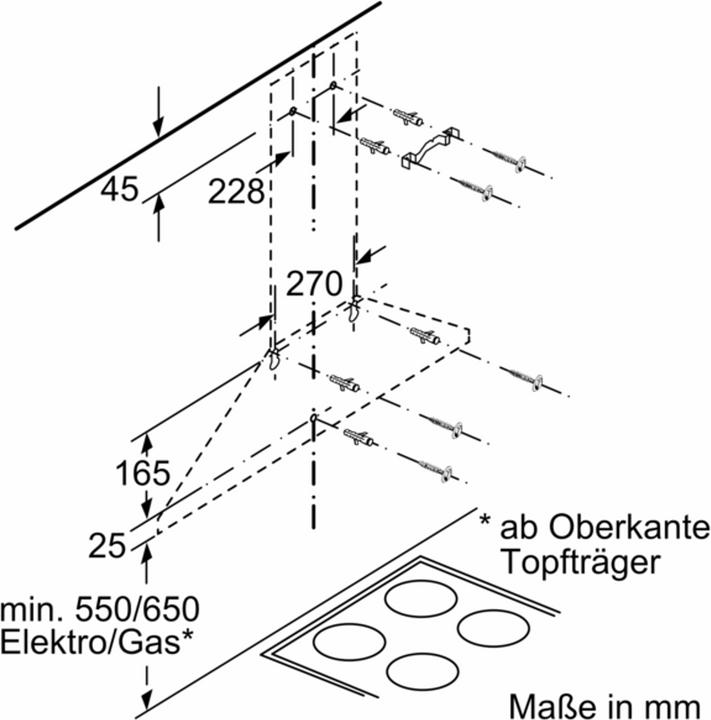 Actual product image Bosch Hausgeräte DWP64BC50 (Ceiling hood)