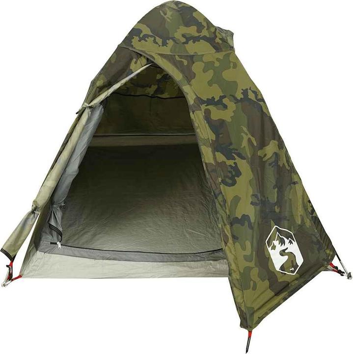 Actual product image VidaXL Dome camping tent 2 person camouflage pattern waterproof (Dome tent, 2.10 kg, 2 persons)