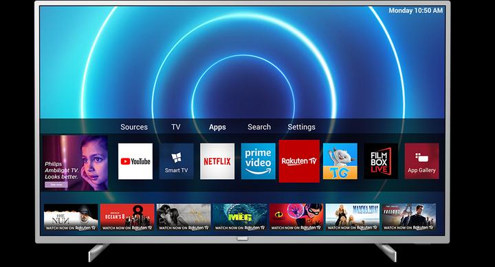 Productafbeelding Philips 50PUS7555 (50", LED, 4K, 2020)