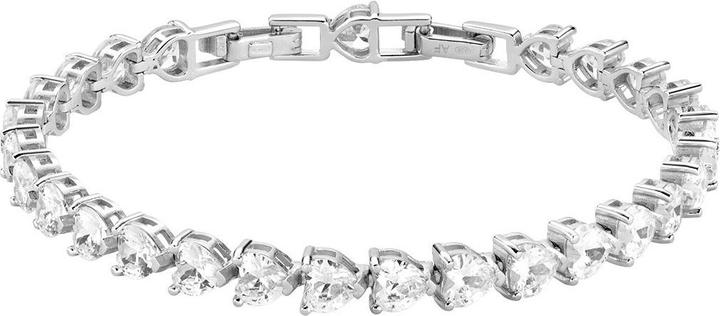 Actual product image Amen Heart Tennis Bracelet (18 cm, Silver 925)