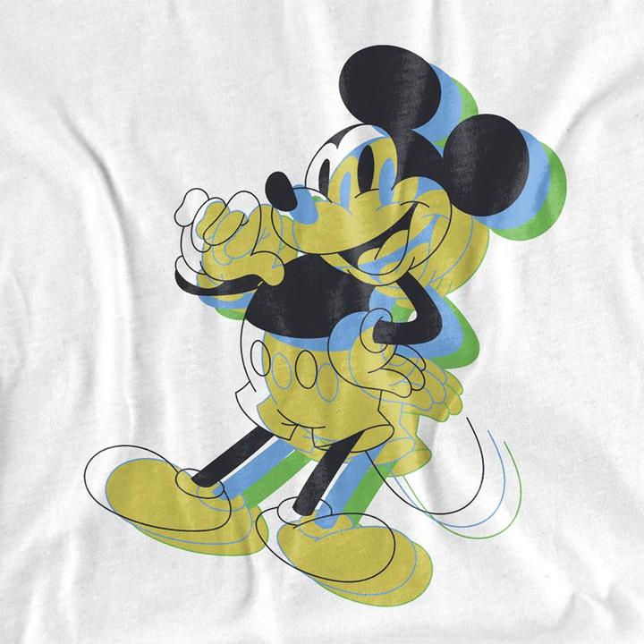 Actual product image Disney Unisex Adult Trippy Mickey Mouse T-Shirt (L)