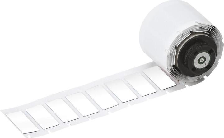 Brady M6-02-7593-WT, Foamed polyester, white, glossy, 27.00 x 12.50 mm, permanent (250 E.