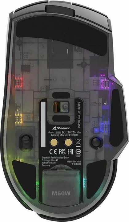 Produktbild Sharkoon SKILLER SGM50W Black (Kabellos, Kabelgebunden)