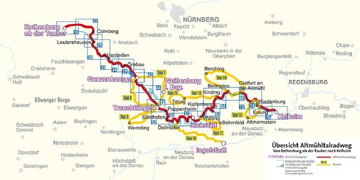 Image du produit Guide de la piste cyclable de l'Altmühltal