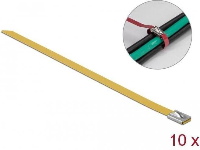 Actual product image Delock Stainless steel cable tie 400x7,9 10 pcs. (Metal cable ties, 400 mm, 10 pcs.)