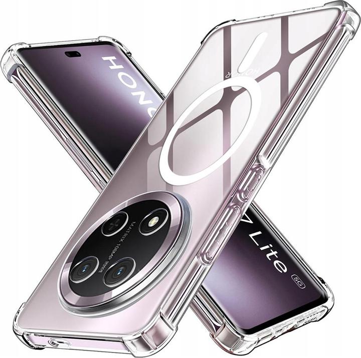 Actual product image Techsuit - Shockproof Clear Silicone MagSafe - Honor Magic7 Lite / X9c - Clear (Honor X9, Fee 7 Lite)