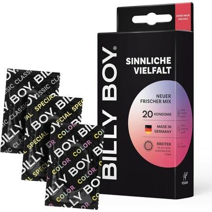 Actual product image Mapa Billy Boy "Sensual Variety" 20 mixed condoms in a sensual condom assortment (20 pcs.)