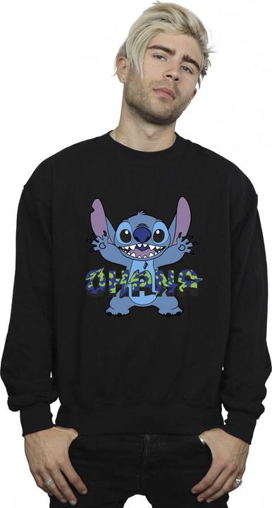 Image du produit Disney - Sweat LILO AND STITCH OHANA BLUE GLITCH - Homme (L)