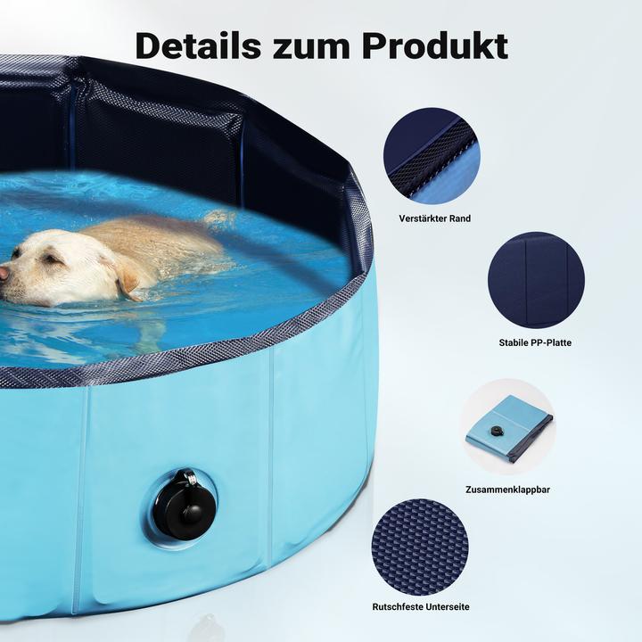 Actual product image Wiltec Fudajo dog pool 80x20cm dog swimming pool dog paddling pool dog bathtub (Dog pool)