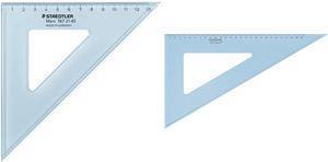 Actual product image Staedtler Drawing triangle Mars, 45 degrees, hypotenuse: 320 mm made of Plexiglas, with ink edge, scaling (310 mm)