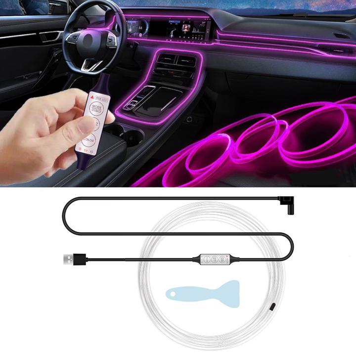 Immagine prodotto Werkstein Auto Lichtstreifen USB Innenraumbeleuchtung RGB Beleuchtung + Fernbedienung (5m) LED