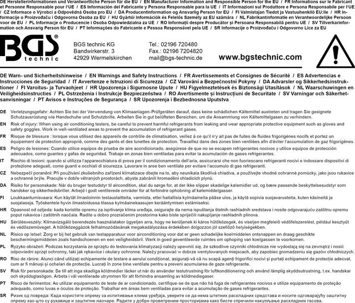 Produktbild BGS Druckuhr-Armatur für Klimaanlagenprüfung