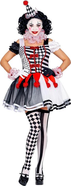 Produktbild Widmann MISS HARLEKIN (Kleid, Clownkragen, Manschetten, Minihut), L (L)