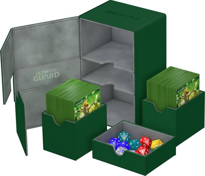 Immagine prodotto Ultimate Guard Card Box Twin Flip'n'Tray Deck Case 160+ Verde