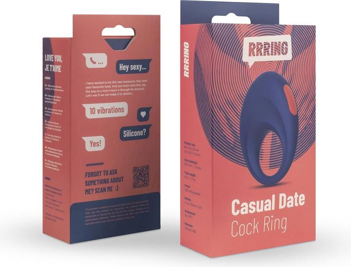 Actual product image Rrring Casual Date - Vibrating Cockring (4 cm)