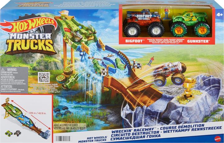 Actual product image Hot Wheels Monster Trucks Competition Race Track