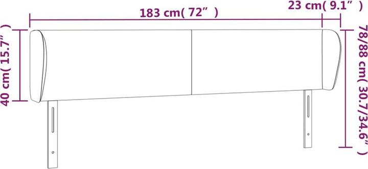 Produktbild VidaXL Chandler (183 x 23 x 88 cm)