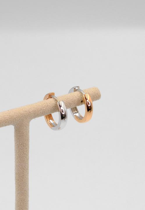 Image du produit Muau Créoles (750, Or blanc, Or jaune 18 K)