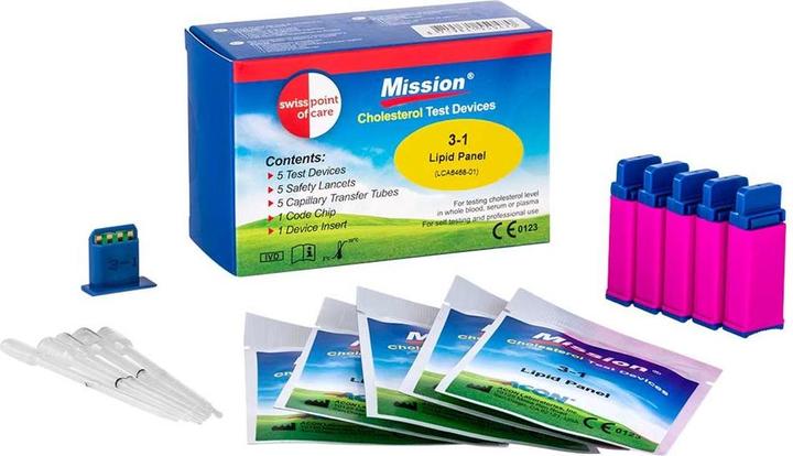 Produktbild Mission 3-in-1 Cholesterin Teststreifen (Cholesterinmessgerät)