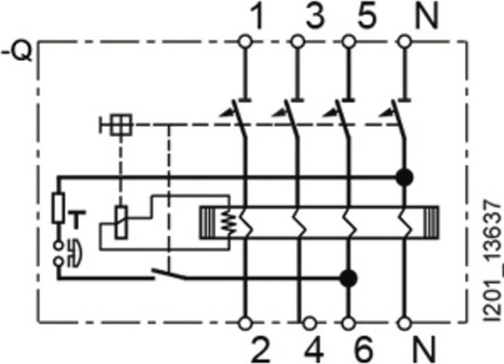Produktbild Siemens RCCB Type A 63A 3+N-pole 300mA 400V 4mW