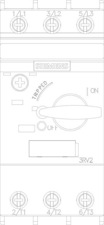 Actual product image Siemens Circuit breaker for motor protection 10a