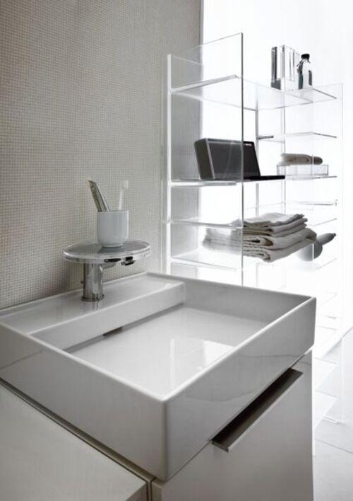 Image du produit Laufen Lavabo KARTELL 500x460mm avec meuble 1 HL-exécution we ma (460 mm, 500 mm)